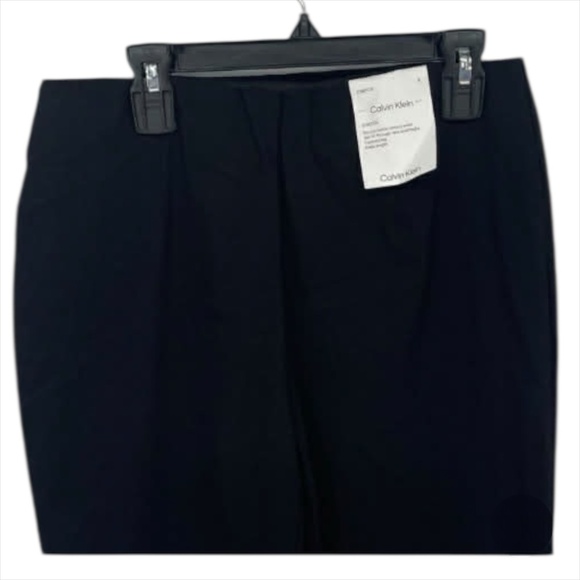 NEW! CALVIN KLEIN Women's Black Pull-On Ankle Pants Trousers Size 8 - Picture 3 of 5